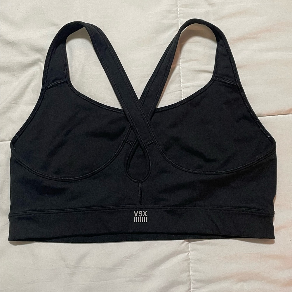 Victoria’s Secret VSX “The Player” Performance Sport Bra Black Crossback L - Picture 4 of 9